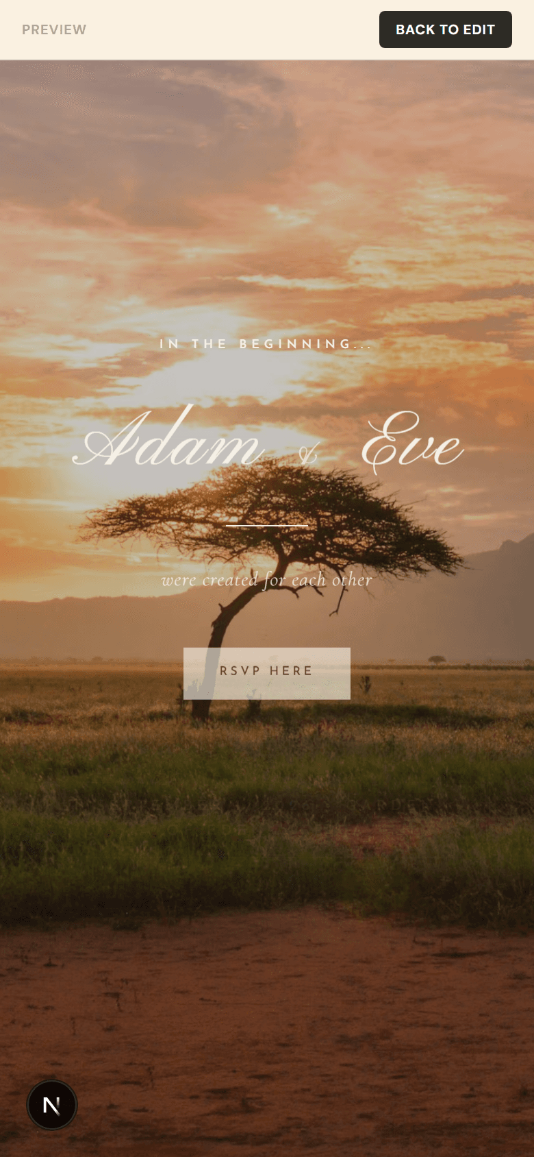 Live preview on mobile